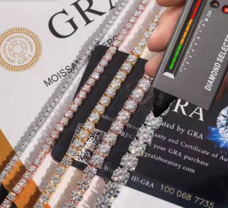 MOISSANITE BRACLET *PASSES DIAMOND TESTER* *6mm* *VENDOR*